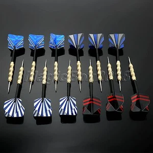 12pcs (4sets) Professional Steel Needle Tip Dart Darts With Nice Flight Flights - Picture 1 of 12