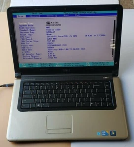 Dell Vostro 1569 Core i5 M430 2.27GHz 2GB RAM 500GB HDD WIFI WEBCAM BIOS TESTED - Picture 1 of 10