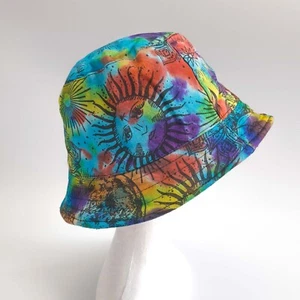 Bucket Hat Sun and Moon Boho Festival Fishing Hippie Handmade Beach Outdoor - Picture 1 of 4