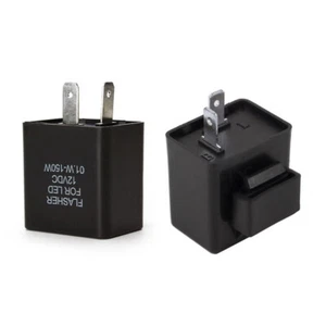2Pin Motorcycle LED Flasher Relay Adjustable Freauency LED Signal Light Blinker - Picture 1 of 12