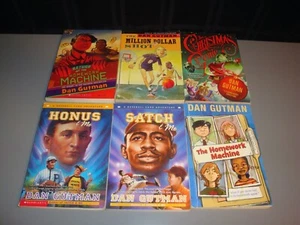 Dan Gutman 6 Book Lot Homework Machine Baseball Card Homeschool Teacher Class AR - Picture 1 of 3
