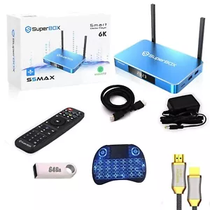 SuperBox S5 max No Set-up Required | backlit keyboard | 8k HD CABLE | 64G drive - Picture 1 of 9