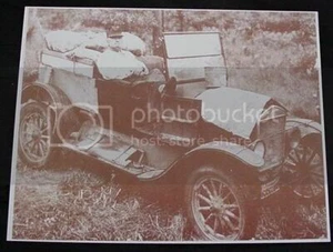 Vintage Automobile Fixer Upper Vintage Sepia Card Stock Photo 1930s - Picture 1 of 1