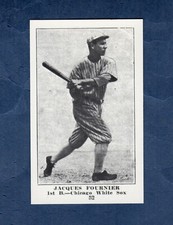 #52 JACK FOURNIER, White Sox ~ 1917 Collins-McCarthy Candy Co.E135 REPRINT card