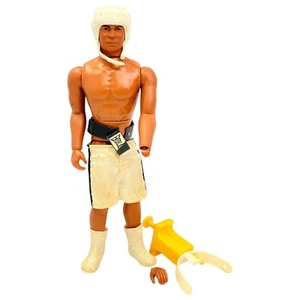 Mego Muhammad Ali 10" Figur The Champ 1975 mit Helm Gürtel Stiefel Shorts Vintage - Bild 1 von 6