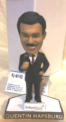 2018 AKRON RUBBERDUCKS QUENTIN HAPSBURG "NAKED GUN 2 1/2" SGA BOBBLEHEAD ~ NIB Cover