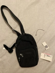 Kipling Black Blake Sling Crossbody Bag Adjustable Strap With Charm - Picture 1 of 12