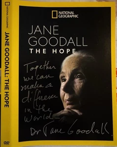 Jane Goodall, signed handsigniert, DVD, Wilde Schimpansen - Bild 1 von 2