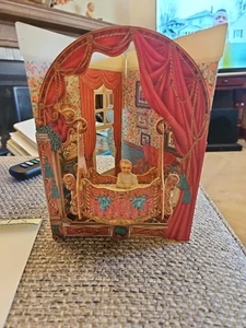 VTG 1993 Santoro Graphics Swing Card SC12 Victorian Baby 3D Pop Up Greeting - Picture 1 of 5