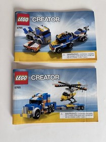LEGO CREATOR 3 In 1 Transport Truck 5765 With Manuals No Box 100% Complete 2011