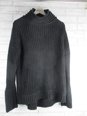 Sass & Bide womens jumper black L 14 knit long sleeve high neck pullover lumiere - Image 1 of 4