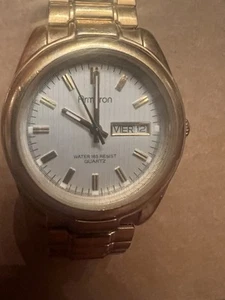 Armitron 20/1496-1501 Gold Tone Quartz Analog Men's Watch - Picture 1 of 6