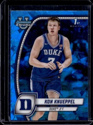2024-25 Bowman University Chrome Sapphire Kon Knueppel #48 Blue Devils - image 1 of 2