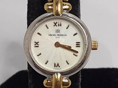 MICHEL HERBELIN Ladies' Used Watch White Silver Gold Stainless Steel GP Bracelet - Image 1 of 3