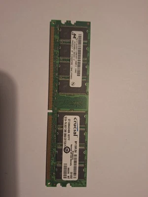 Crucial CT12864Z40B.M16TJY 1GB pc3200 184-PIN UNBUFF DIMM 128MX6 Memory - Image 1 of 2