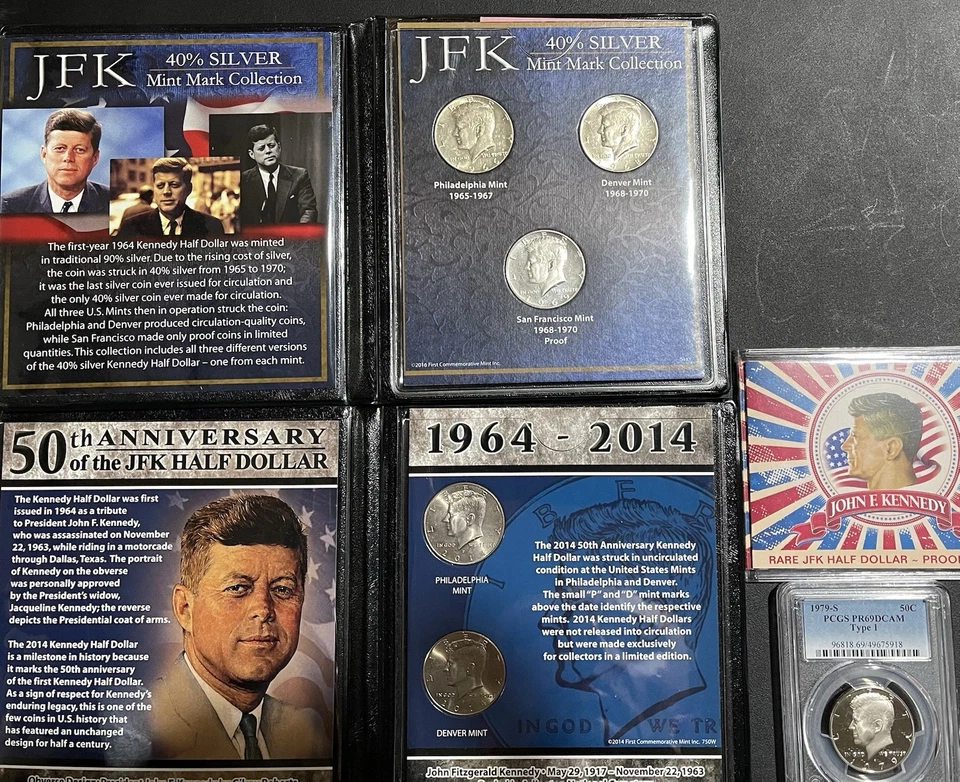 Kennedy Half Dollar Collection! 26 Coins In Total 3 40% Silver 1 PR69 DCAM PCGS - Image 1 of 4