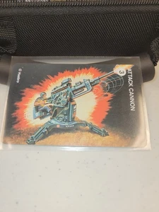 ATTACK CANNON GI JOE 1982 HASBRO Card Game Karte - Bild 1 von 4