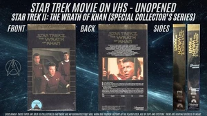 Star Trek II: The Wrath of Khan Special Collector's Series VHS (unopened) - Foto 1 di 5