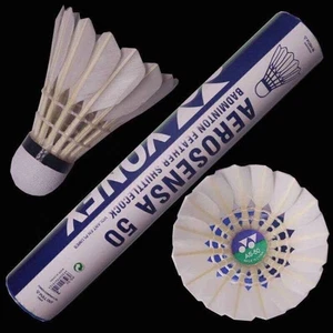 UK 12 Pack Foryonex UKAS50 Feather Badminton Shuttlecocks (1 Tube) &UK FAST SHIP - Picture 1 of 6