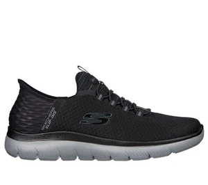 Skechers Men's Slip-ins Summits High Range Shoes - 232457 Black/Charcoal - New - Picture 1 of 5