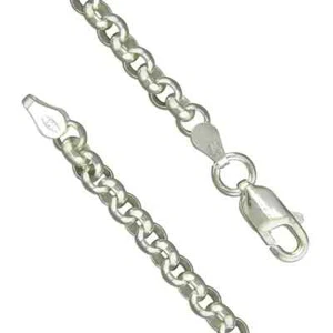 De Caballero Plata Maciza Ley Vinculados Cable Pulsera Cadena 925 Contraste - Imagen 1 de 3