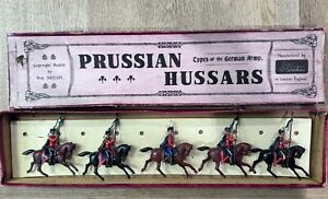 Britains:  Rare Boxed Set 153 - Prussian Hussars. Pre War c1920