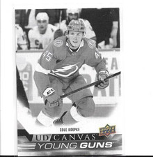 2022-23 UPPER DECK BLACK & WHITE CANVAS YOUNG GUNS C234 COLE KOEPKE