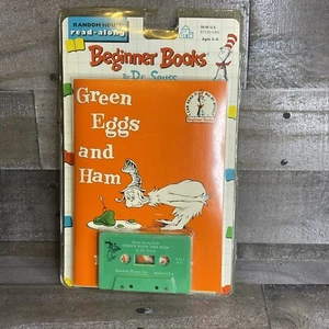Vintage (92) Dr Seuss Read Along Beginner Book & Cassette Green Eggs And Ham - Picture 1 of 6