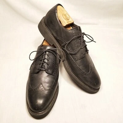 DAVID TAYLOR Zapatos Cuero Negro Punta de Ala Oxfords Hombres Vestido Con Cordones EE. UU. 10,5 M  Foto 1 de 4