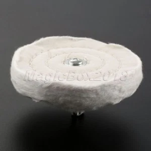 4" 100mm Flannel Cloth Polishing Mop Wheel Pad Drill Buffing Grinder Rotary Tool - Picture 1 of 12