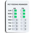 Magnetic Dog Feeding Reminder with Sticker, Dog Accessories, Daily AM/PM Char...