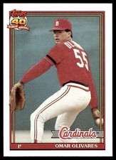 1991 Topps Omar Olivares RC St. Louis Cardinals #271