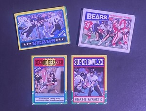 1986 & 1987 Topps Football  CHICAGO BEARS  Team Sets 42 Cards Walter Payton