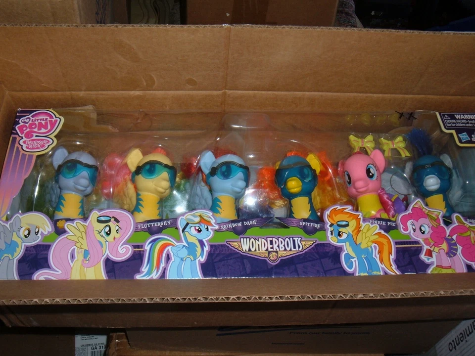 MY LITTLE PONY WONDERBOLTS Set 6 PACK Rainbow Dash, Spitfire, Sorian, Fluttershy ET Foto 1 de 1
