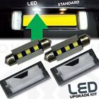 LED number licence plate light upgrade KIT for Range Rover L322 Vogue Bulbs+Lens