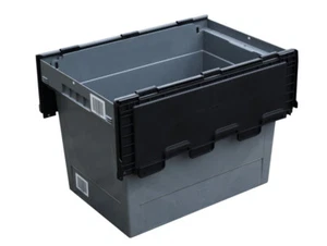 Bito Mehrwegbehälter MB 6442 Industriekiste 74 l grau/schwarz Stapelbehälter - Bild 1 von 11