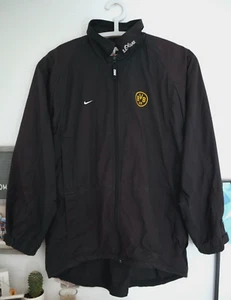 BORUSSIA DORTMUND 1998/99 NIKE Training Fußball Jacke XL 90s Herren Bench Mantel - Bild 1 von 10