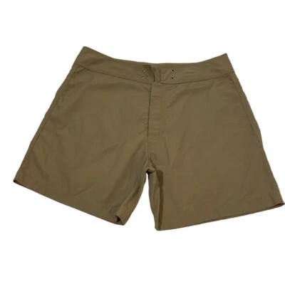 Gucci Nylon Bermuda Shorts Size Medium Olive Built In Underwear - Image 1 of 4
