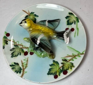 50er Jahre Vogel Teller Leftons 171 Japan handbemalt 3D Mid Century - Bild 1 von 11