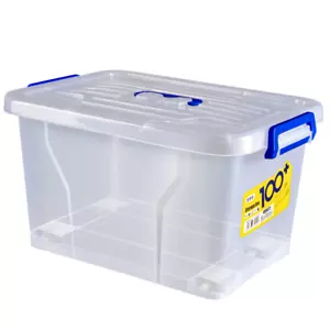 4er Aufbewahrungsbox Box 6-45L Boxen Set mit Deckel Kunststoff groß Aufbewahrung - Bild 1 von 25