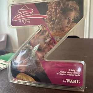 VTG 80s RARE Wahl FRENZEE Flat Styling Iron For Z Shaped Zigzag Curls Black NEW - Picture 1 of 5
