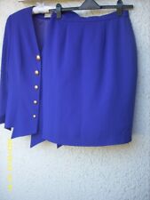 FRANK USHER PURPLE SUIT SIZE 14   SKIRT LENGTH 25"  IMMACULATE CONDITION
