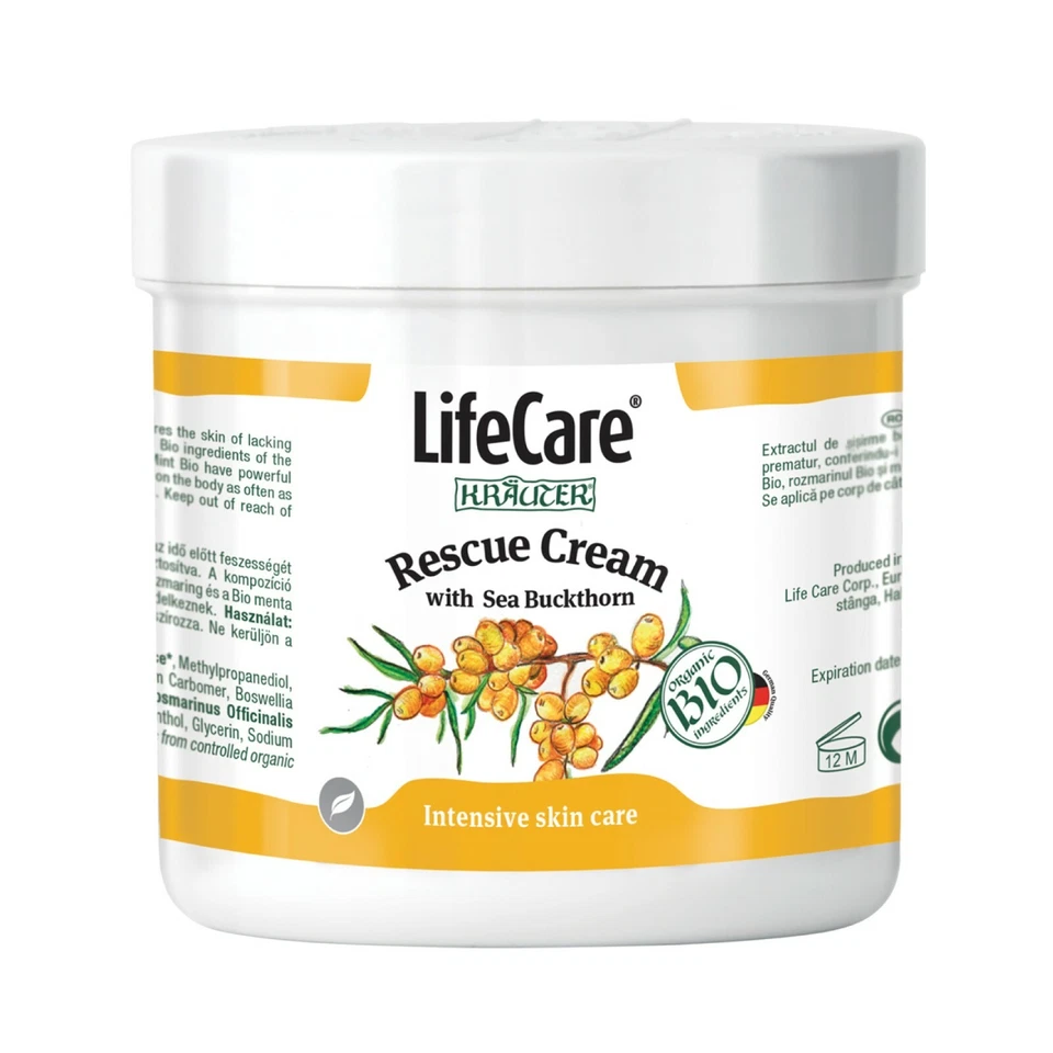 KRAUTER Intensive Care Cream with Organic Sea Buckthorn and Herbs, Life Care®