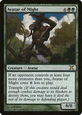 Avatar of Might 10th Edition HEAVILY PLD Green Rare MAGIC MTG CARD ABUGames