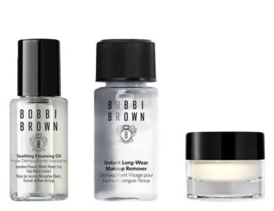 New Bobbi Brown Makeup Takedown Remover Travel 3pcs Set Kit - Image 1 of 4