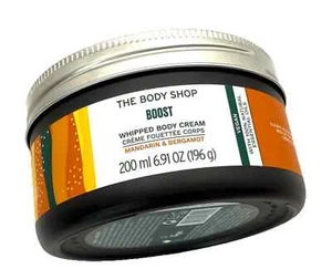 The Body Shop Boost Whipped Body Cream Butter Mandarin Bergamot Oils 200ml Vegan - Picture 1 of 4