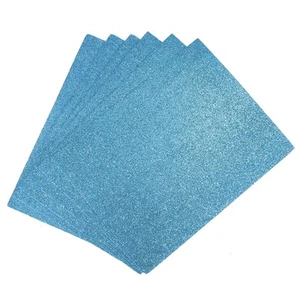 10Pcs EVA Foam Sheets Glitter Sky Blue 10.8 Inch x 8.5 Inch 2mm Thick Craft Foam - Picture 1 of 7