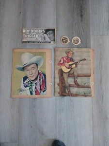 Vintage Magazine Photos Roy Rogers & Trigger Autographed - Picture 1 of 6