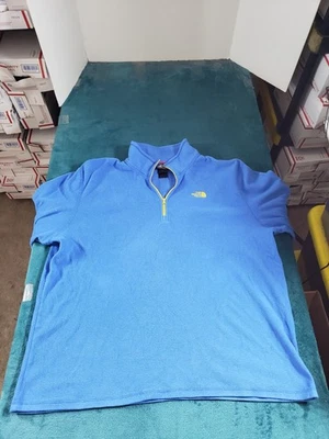 Suéter polar The North Face talla 2XL XXL para hombre azul 1/4 cremallera invierno pulóver Foto 1 de 4