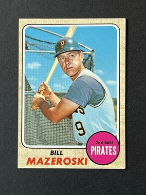 1968 Topps Bill Mazeroski #390 Pittsburgh Pirates HOF - Image 1 of 2